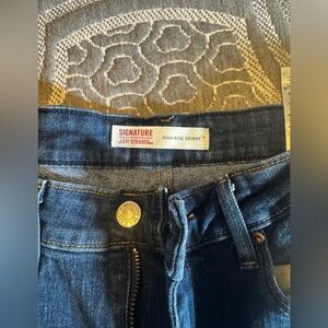 Signature by Levi Strauss Women's High Rise Skinny Jeans - Blue